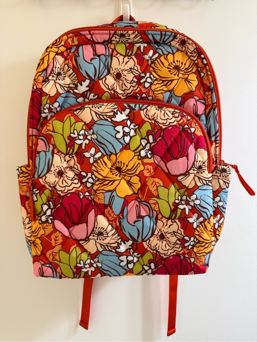 Vera Bradley Essential “LARGE” Vibrant Floral Backpack — Midday Garden NWT - Picture 4 of 12